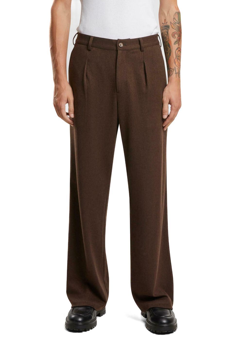 A24---prohibited---SOHO PLEATED PANTSMARRONE.JPG